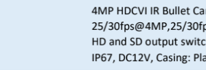 دوربین  بولت  داهوآ 4 مگاپیکسل(DH-HAC-B1A41P)